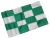 Checkered Flag Green & White Large