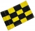 Checkered Flag Black & Yellow Large